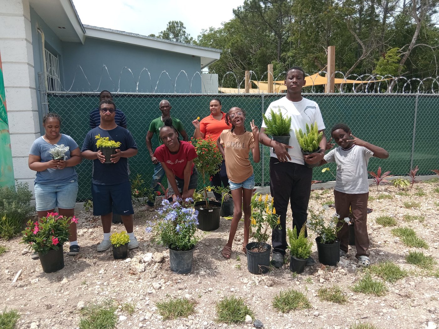 Planting day at The Community Learning Center