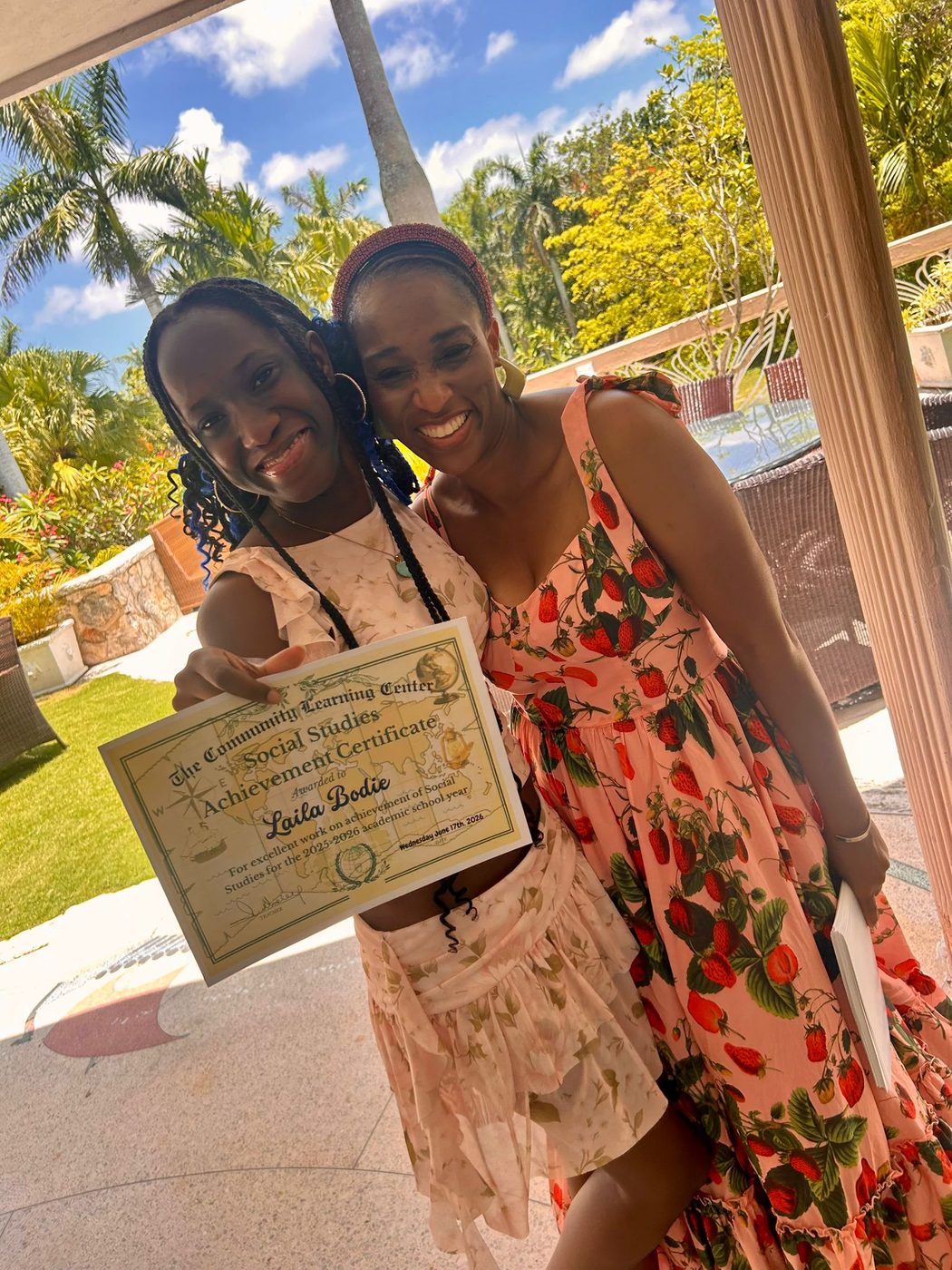 Recognized for social skills achievement