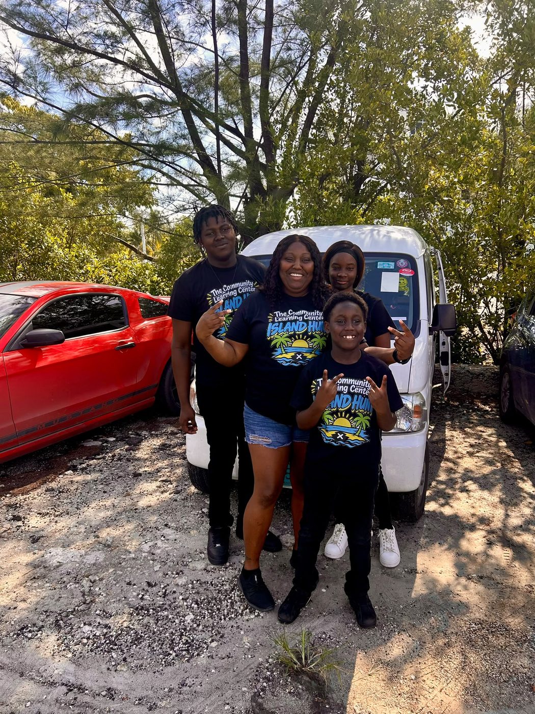 A family at our Island Hunt community day