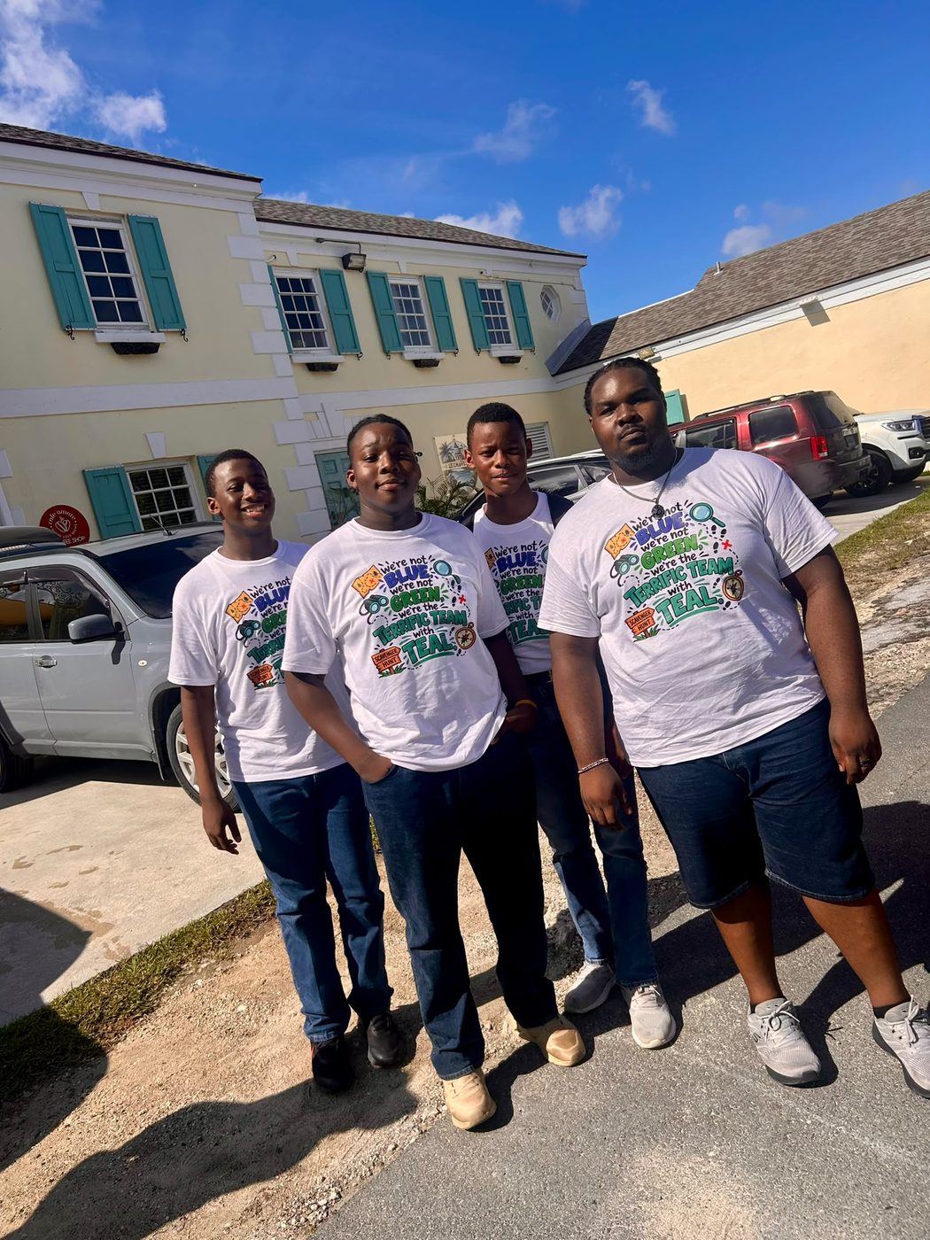Our students together at the Island Hunt