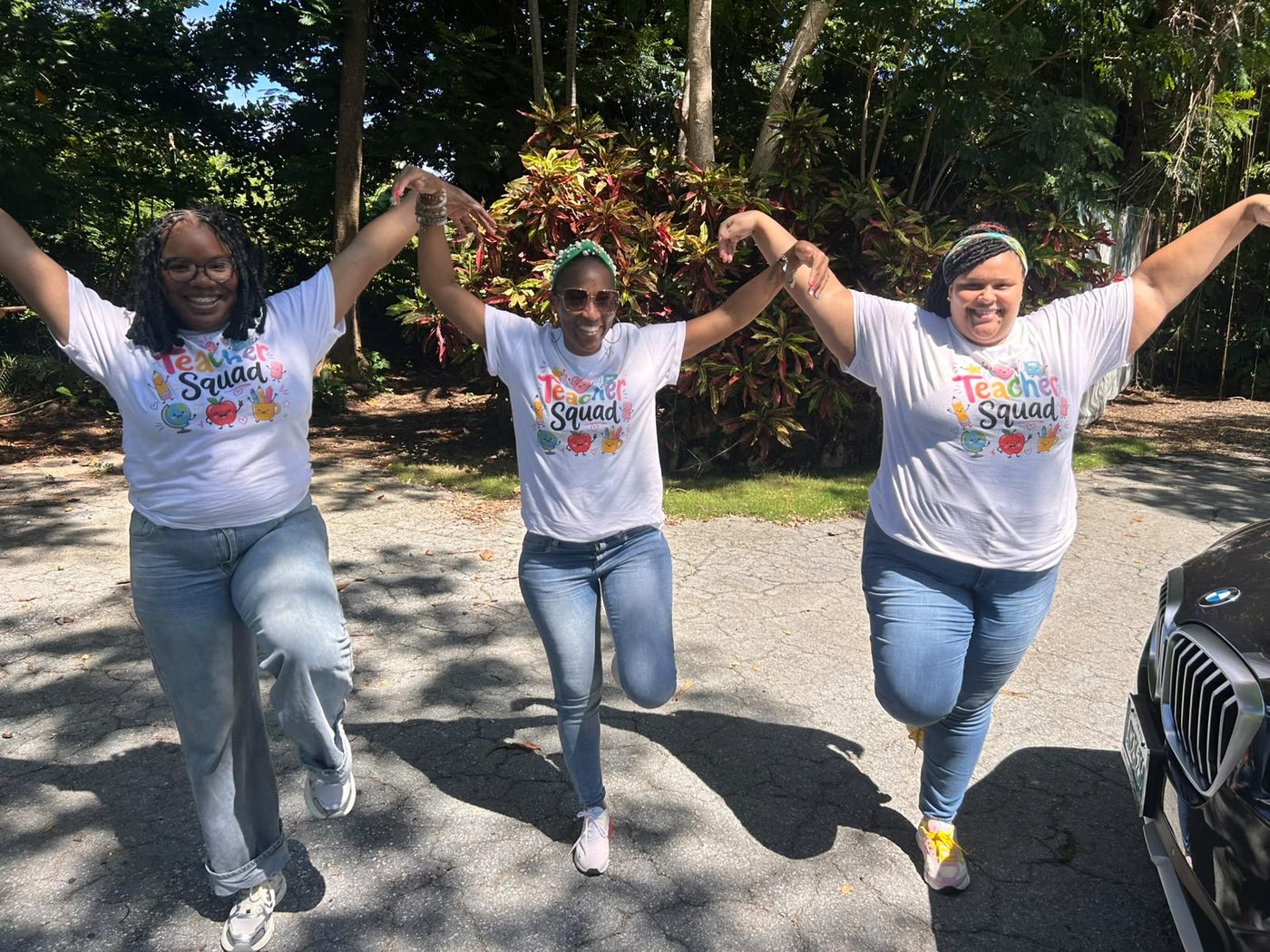 Our Teacher Squad cheering